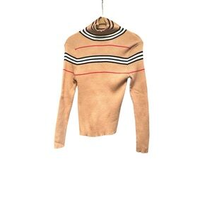 Striped Tan Sweater